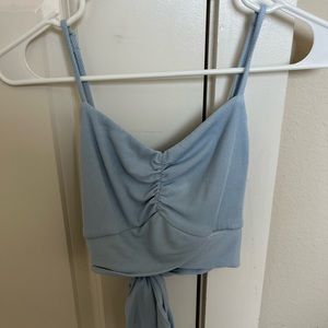 Light Blue Crop Top